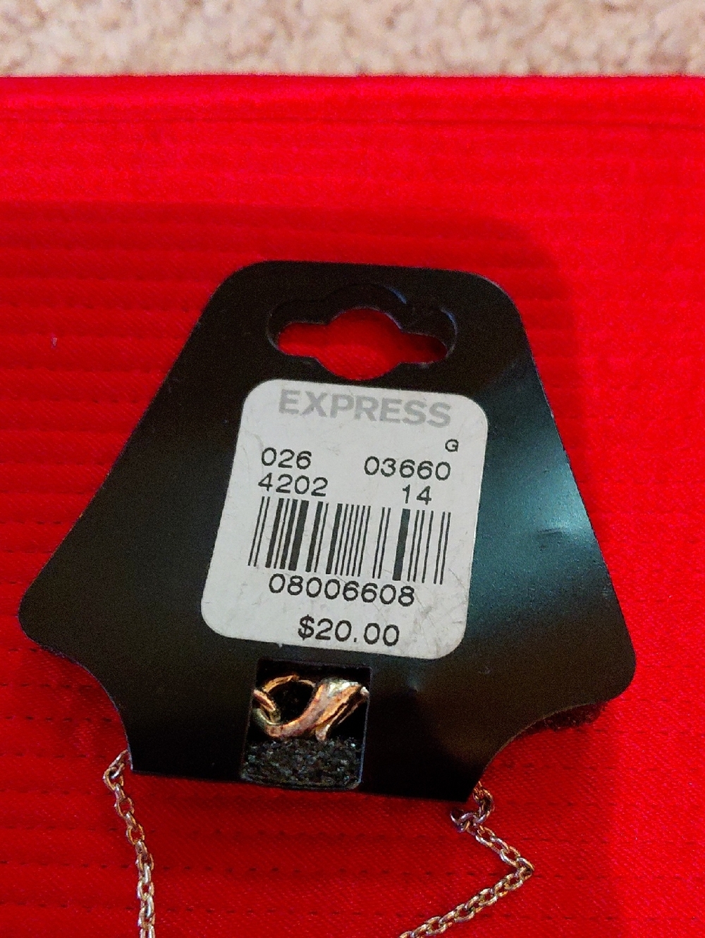 Express Silver Floral Pendant Necklace - Picture 3 of 3
